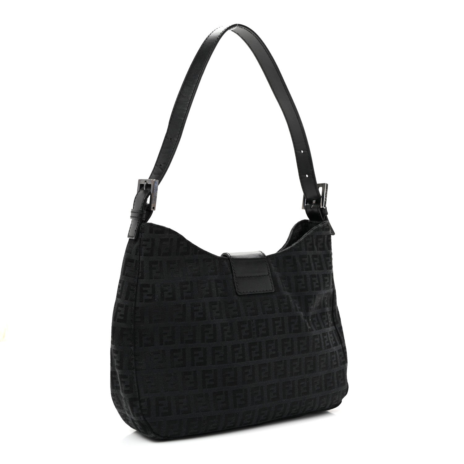 Fendi Zucchino Small Hobo Black 3 of 11