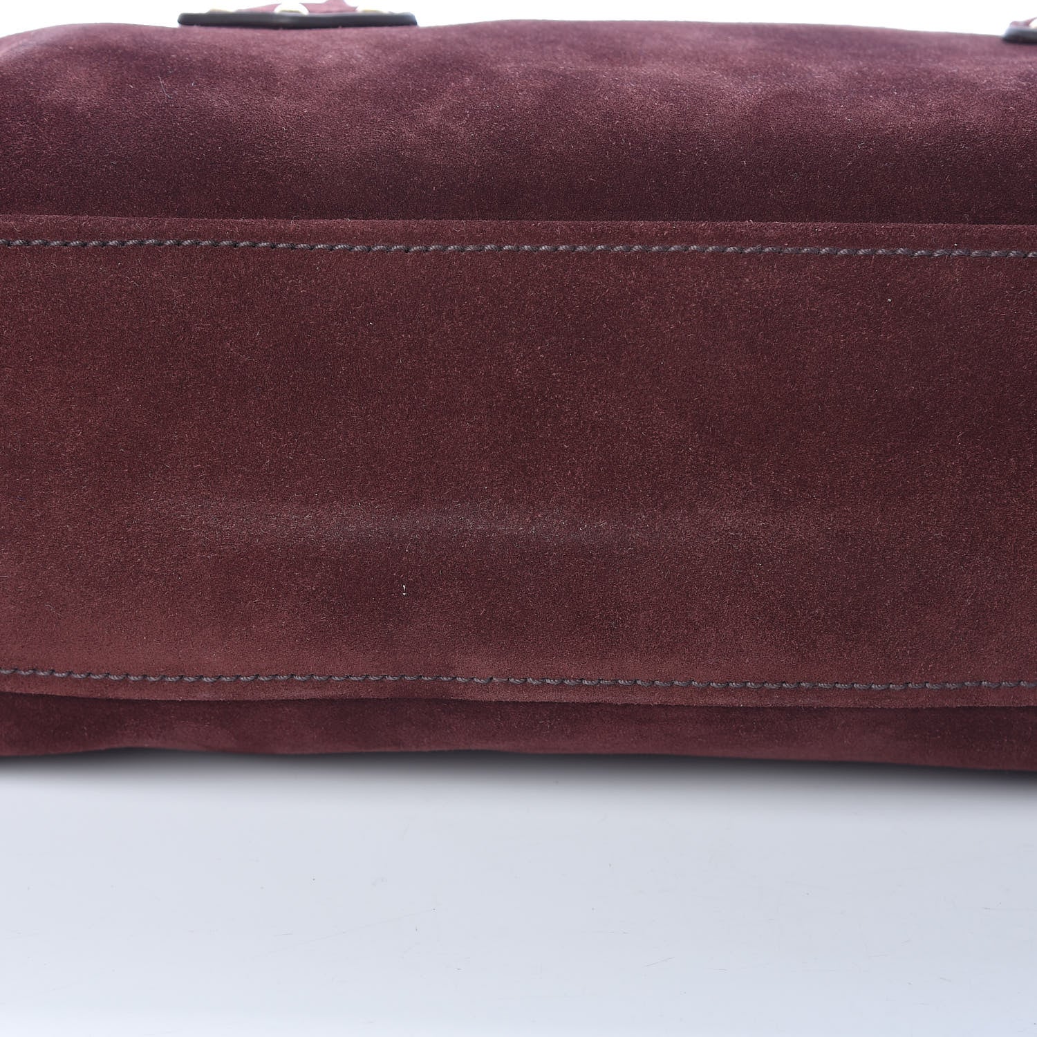 Prada Scamosciato Suede Foldover Pushlock Chain Satchel Prugna 14 of 18