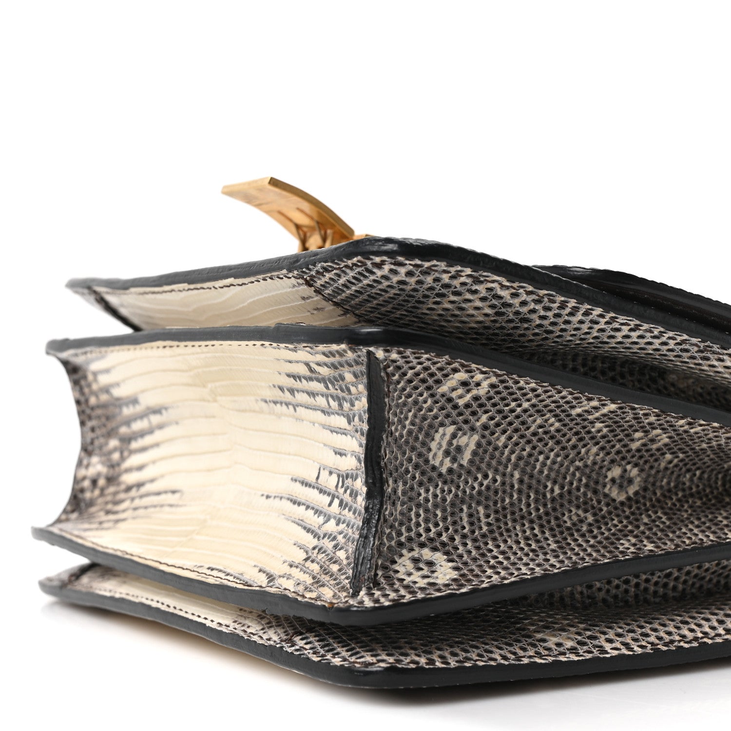 Celine Lizard Small Classic Box Flap Bag Natural 10 of 10
