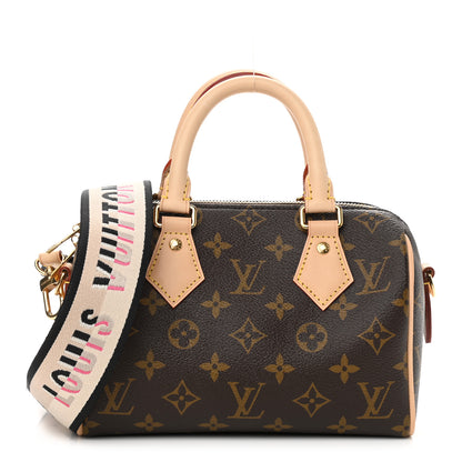 Louis Vuitton Monogram Speedy Bandouliere 20 Black 1 of 10