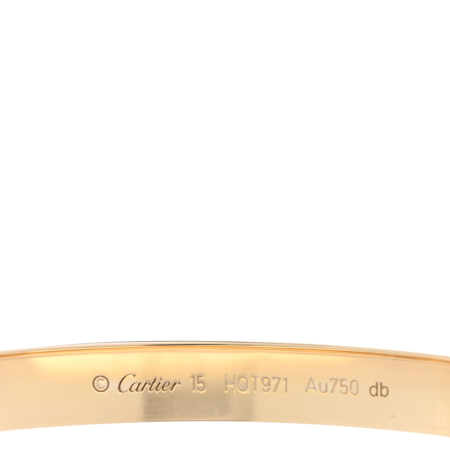 18K Yellow Gold LOVE Bracelet 15