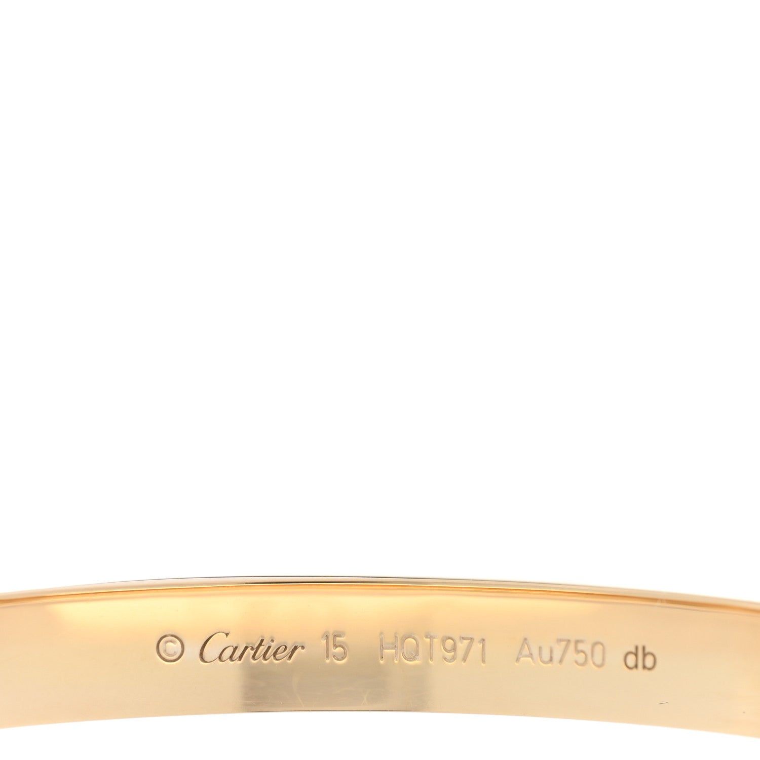 Cartier 18K Yellow Gold LOVE Bracelet 15 3 of 6