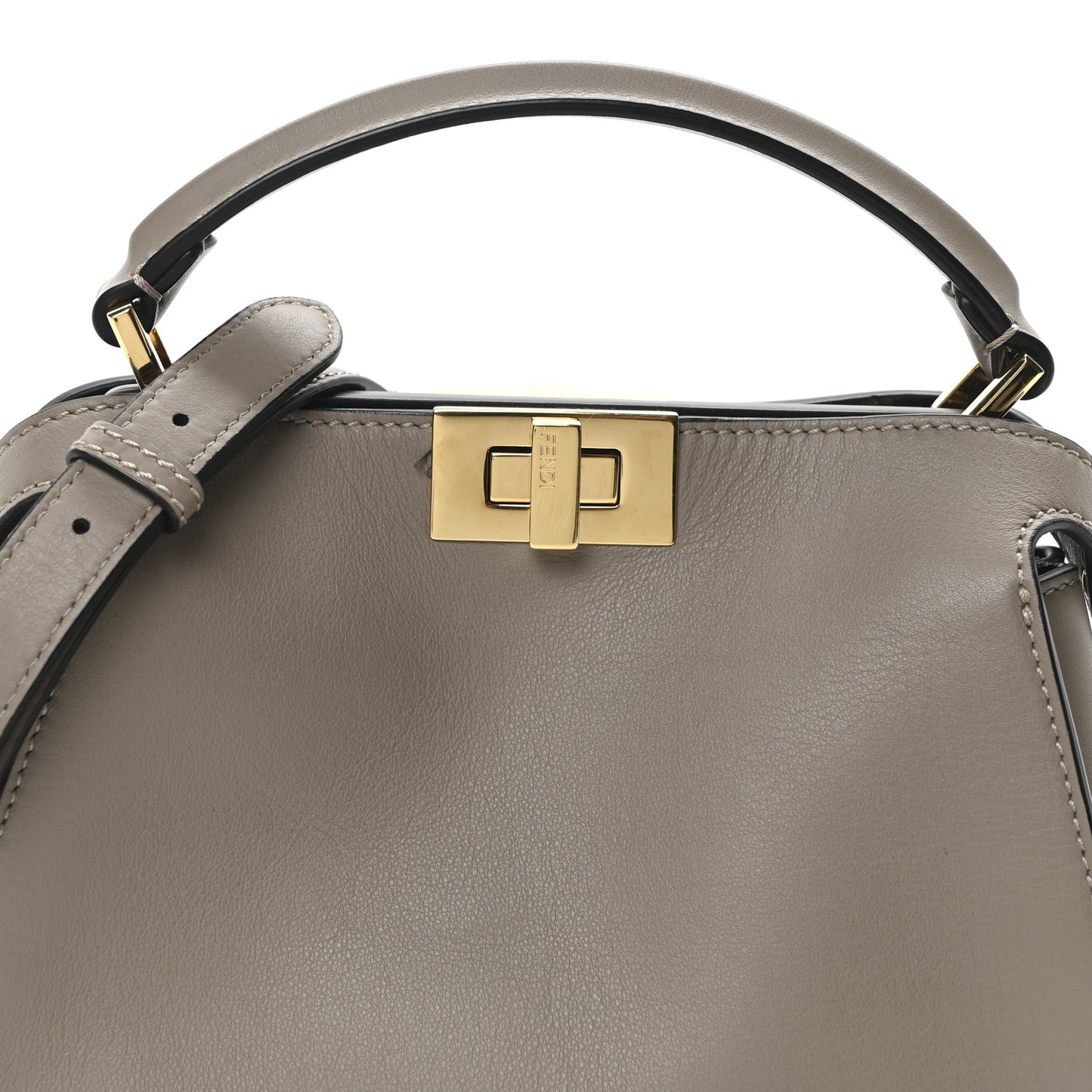 Vitello Tahiti Burro Medium Peekaboo Iconic Essentially Satchel Tortora Black