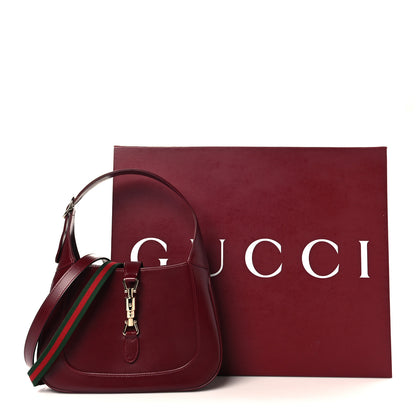 Gucci Ancora Calfskin Web Medium Jackie 1961 Hobo Rosso 11 of 11