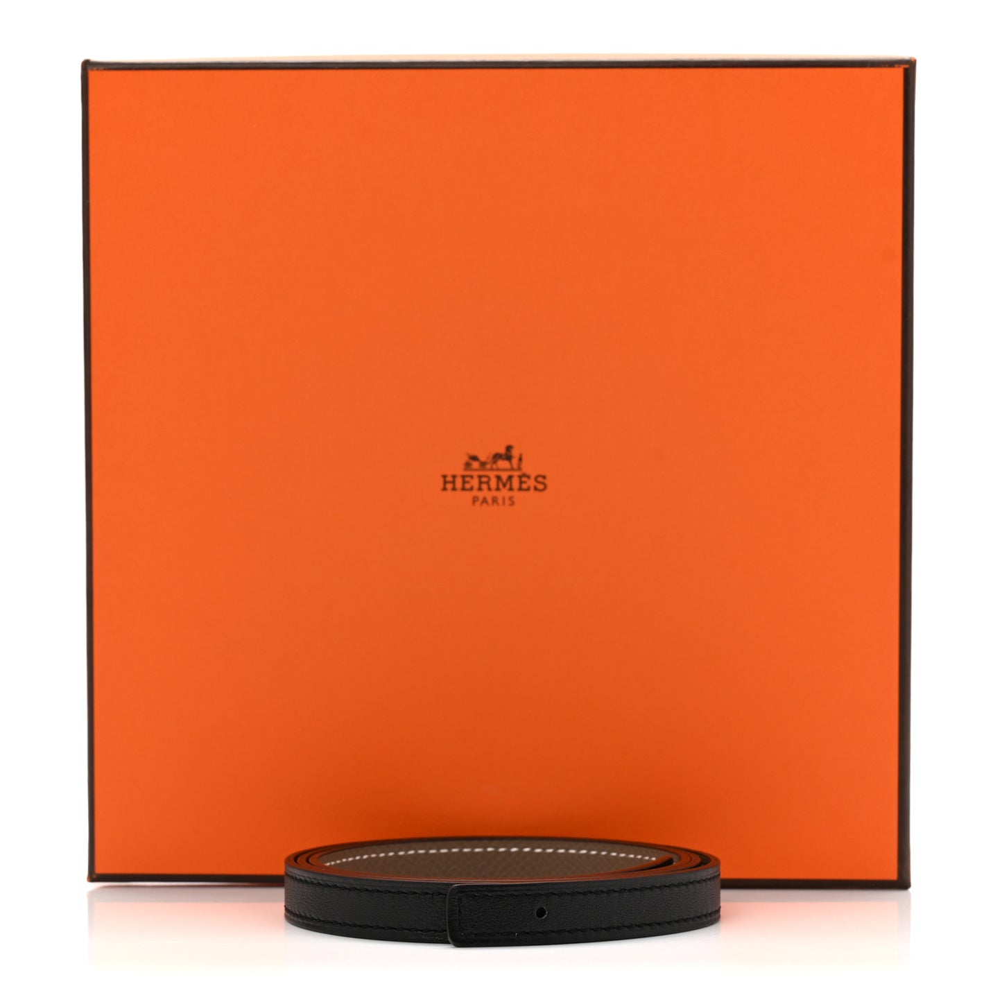 Swift Epsom 13mm Belt Strap 80 32 Black Etoupe