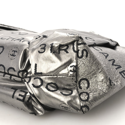 Chanel Coated Canvas Unlimited Clutch Silver 10 of 10