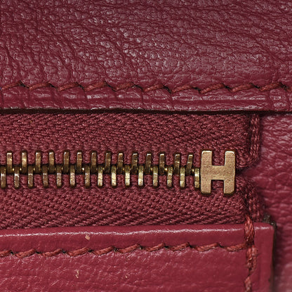 Hermes Taurillon Clemence Birkin 30 Bois de Rose 12 of 33