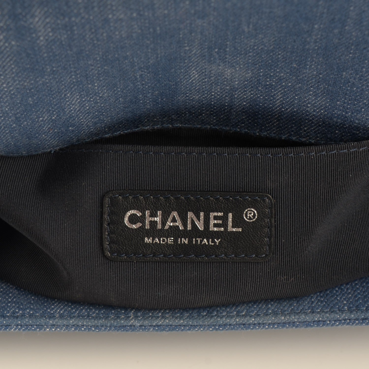Chanel Denim Chevron Small Boy Flap Blue 9 of 12