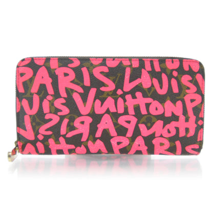 Louis Vuitton Monogram Graffiti Zippy Wallet Fuchsia 1 of 6