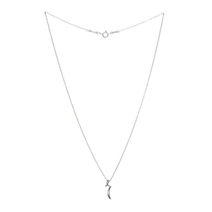 Tiffany Sterling Silver Elsa Peretti Letter "R" Pendant Necklace 3 of 7