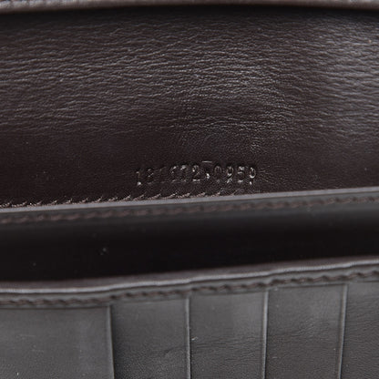 Gucci Monogram Calfskin Ladies Web Continental Wallet Beige Ebony Cocoa 7 of 9