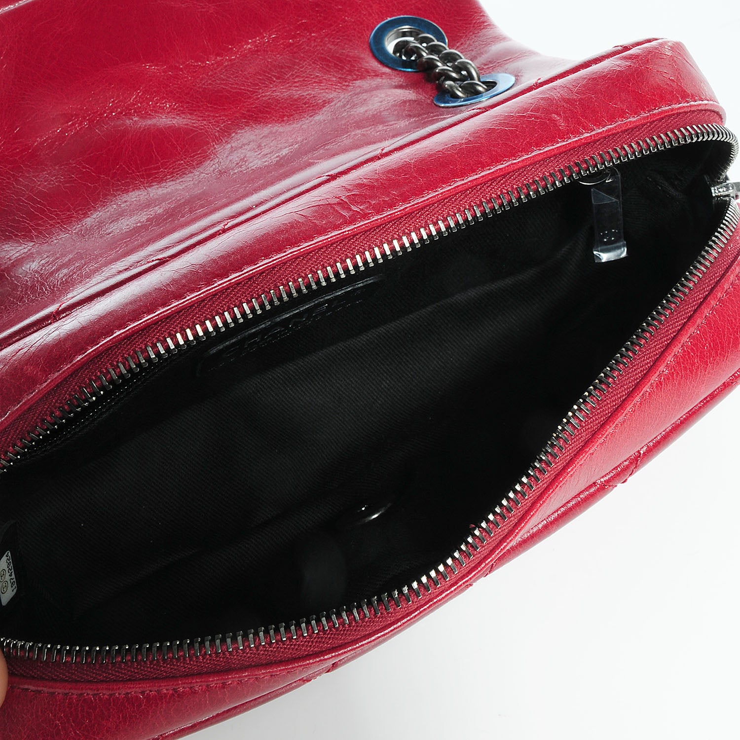 Chanel Glazed Calfskin Small Flap Red 5 of 8
