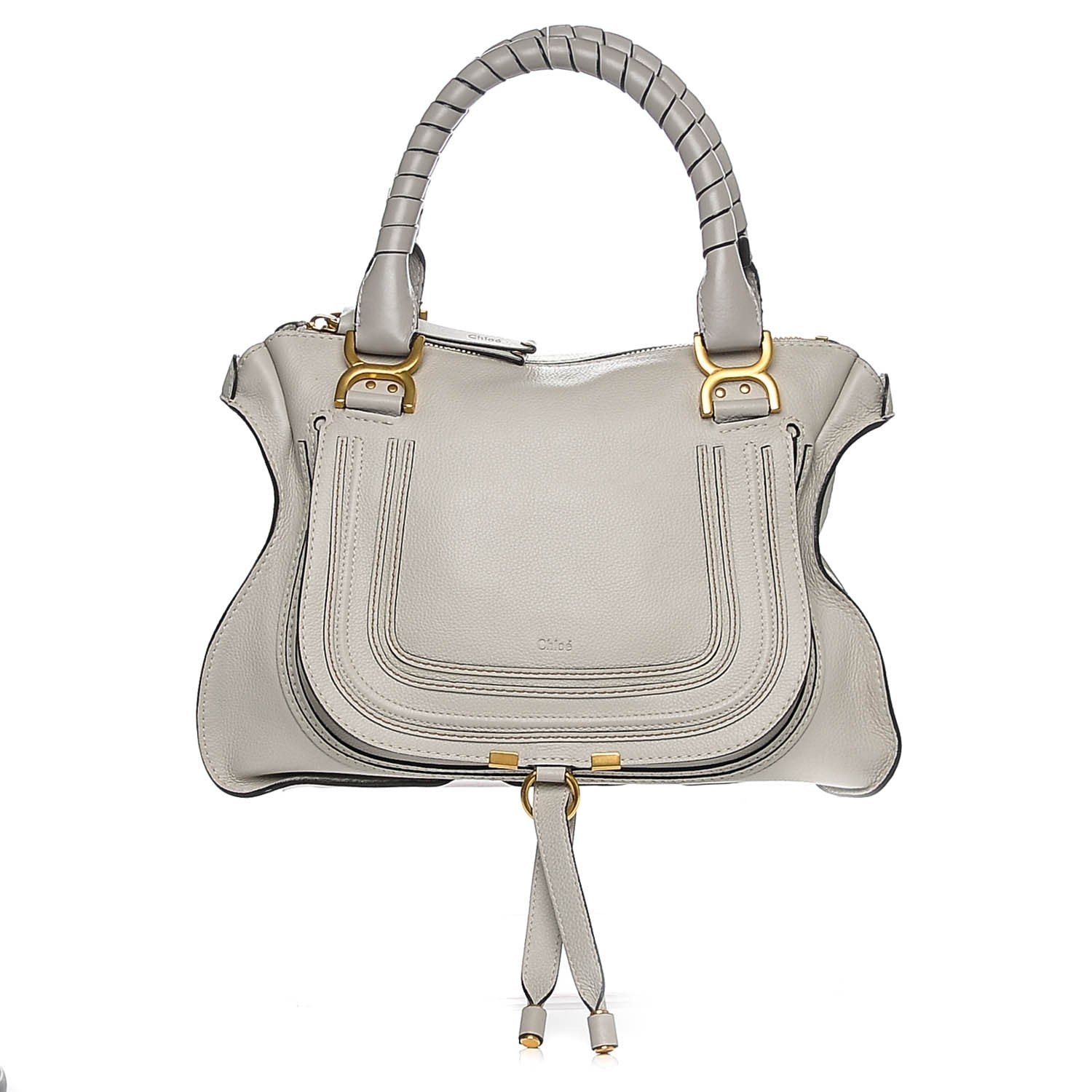 Chloe Calfskin Medium Marcie Satchel Dove 1 of 14
