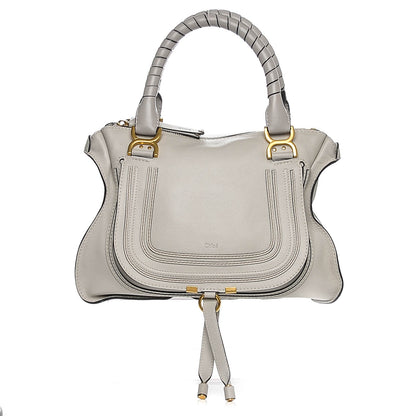 Chloe Calfskin Medium Marcie Satchel Dove 1 of 14