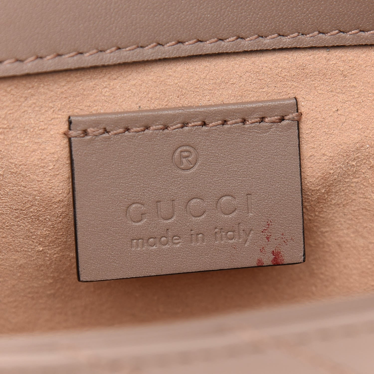 Gucci Calfskin Matelasse Super Mini GG Marmont Shoulder Bag Porcelain Rose 6 of 9