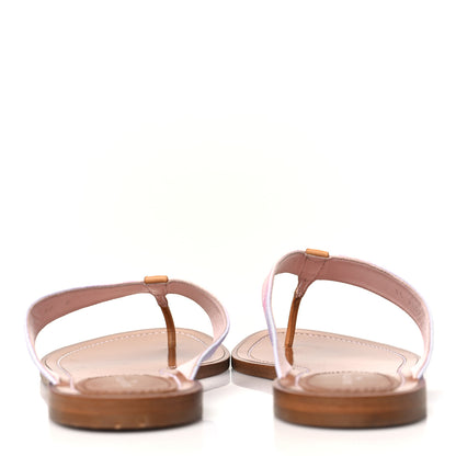 Louis Vuitton Monogram Sunny Flat Thong Sandals 40 Rose Clair Pink 6 of 10
