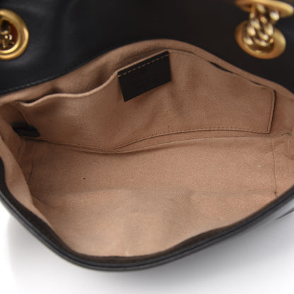 Gucci Calfskin Matelasse Mini GG Marmont Shoulder Bag Black 5 of 15