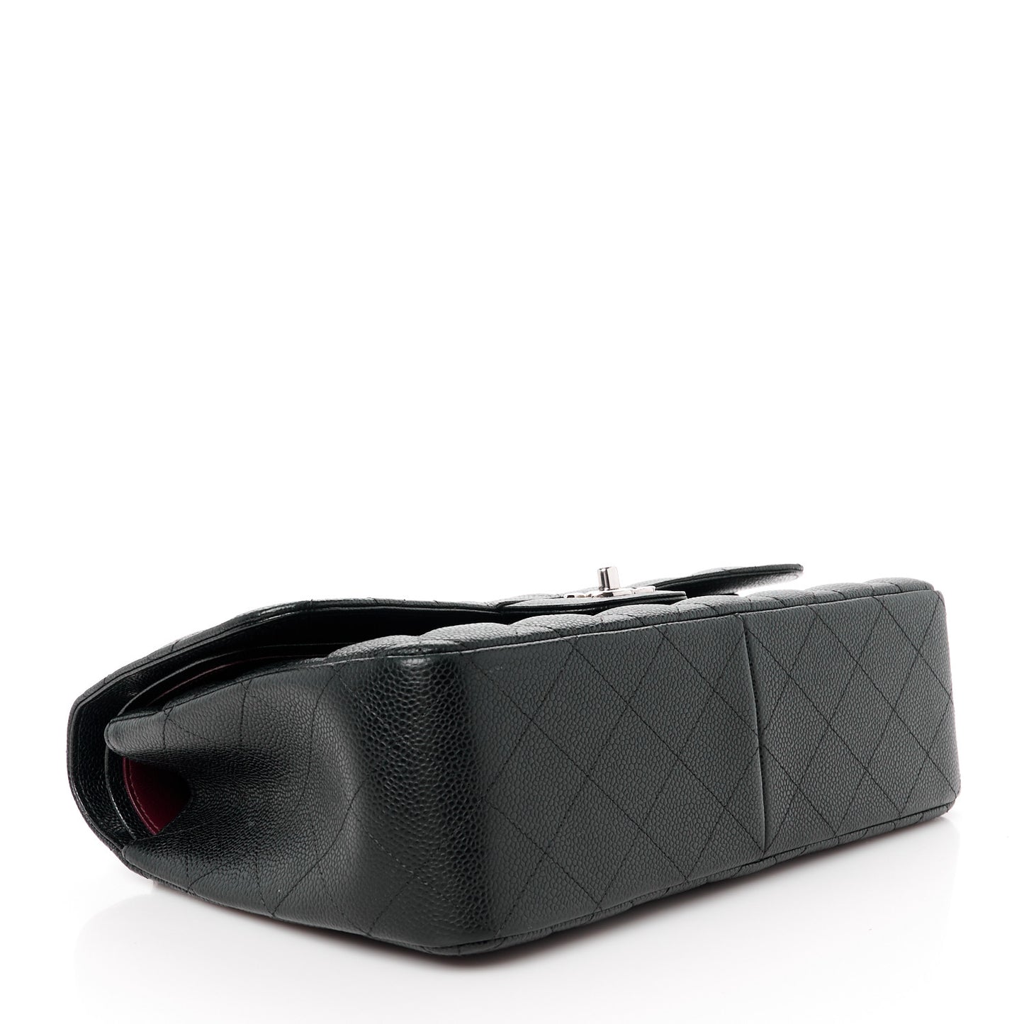 Caviar Quilted Mini Rectangular Flap Black