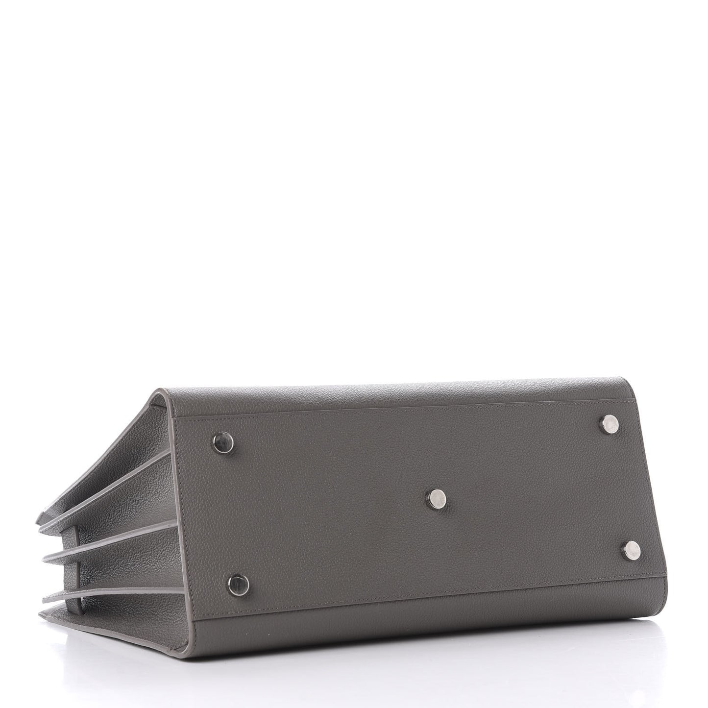 Grained Calfskin Small Sac De Jour Fog