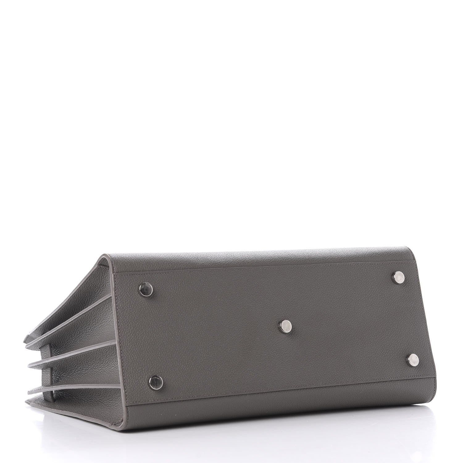 Saint Laurent Grained Calfskin Small Sac De Jour Fog 3 of 10