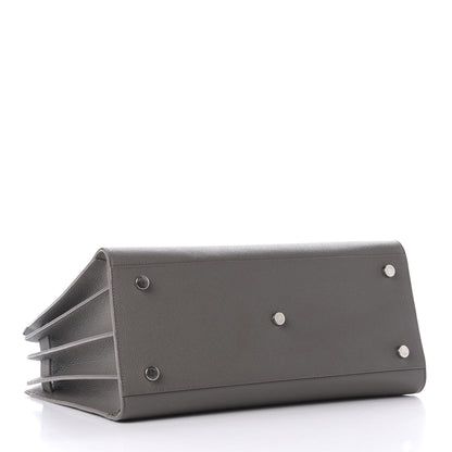Saint Laurent Grained Calfskin Small Sac De Jour Fog 3 of 10