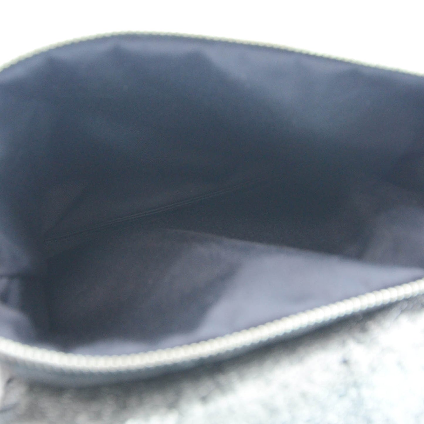 Lambskin Mineral Nights Wristlet Silver Black
