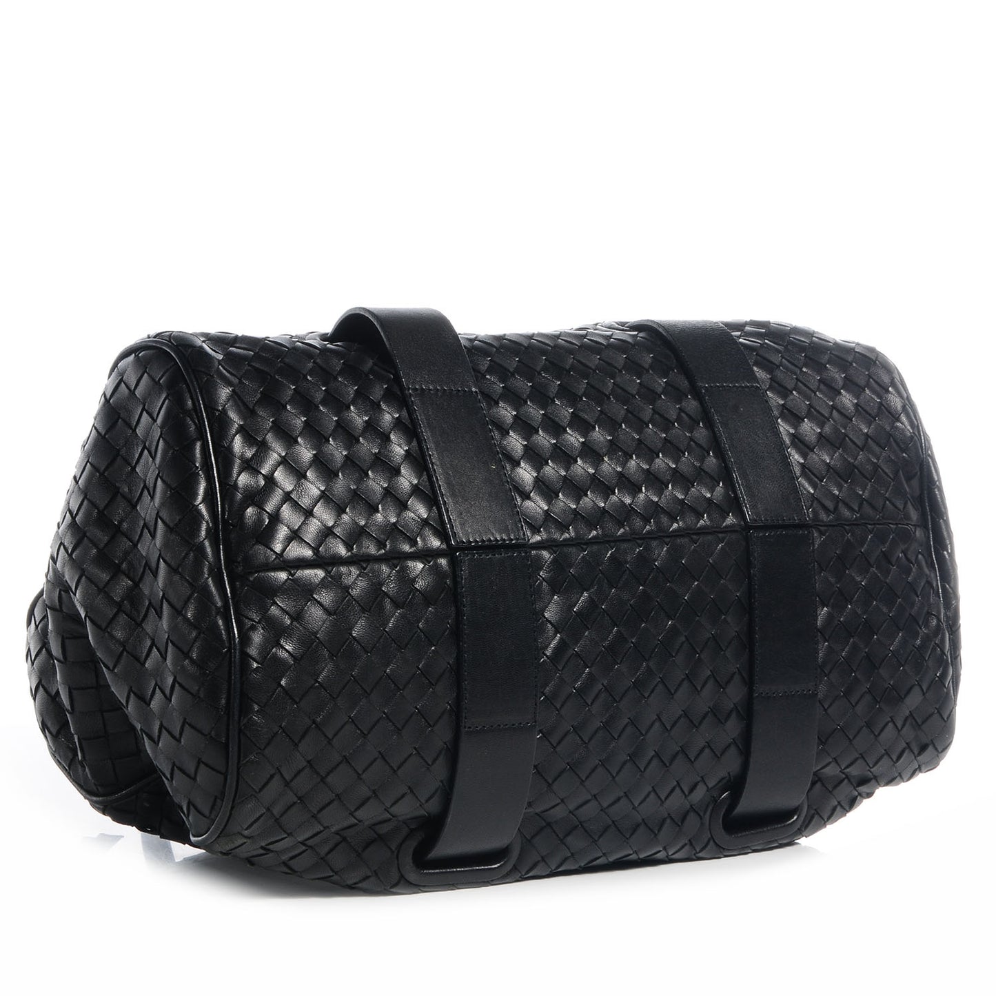 Nappa Intrecciato Satchel Nero Black