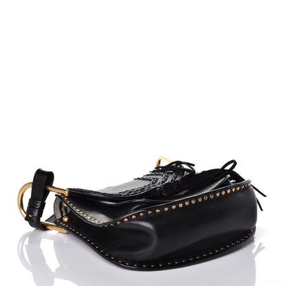 Chloe Calfskin Braided Small Hudson Shoulder Bag Black 4 of 8
