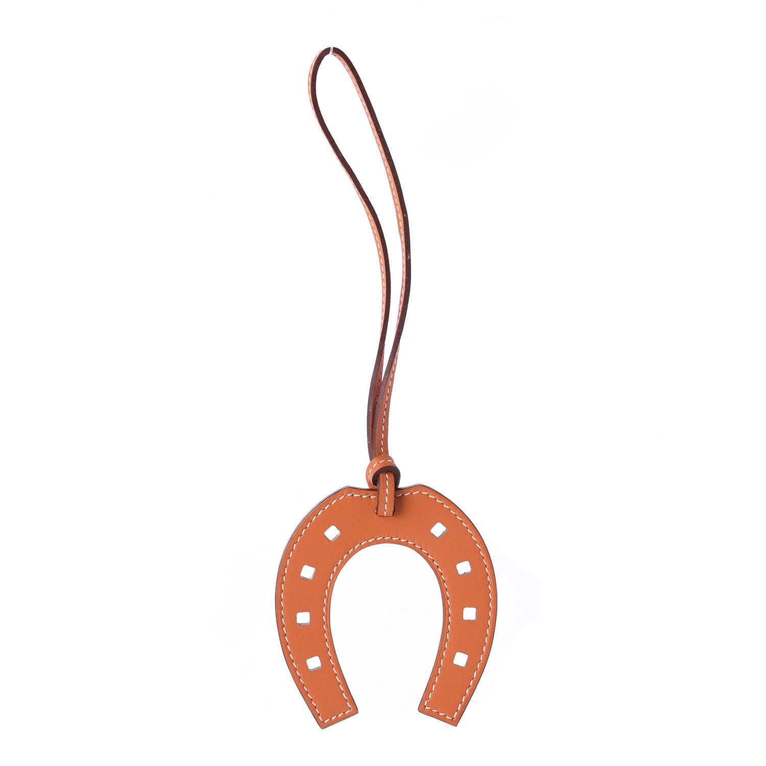 Hermes Swift Paddock Horseshoe Bag Charm Orange 1 of 4