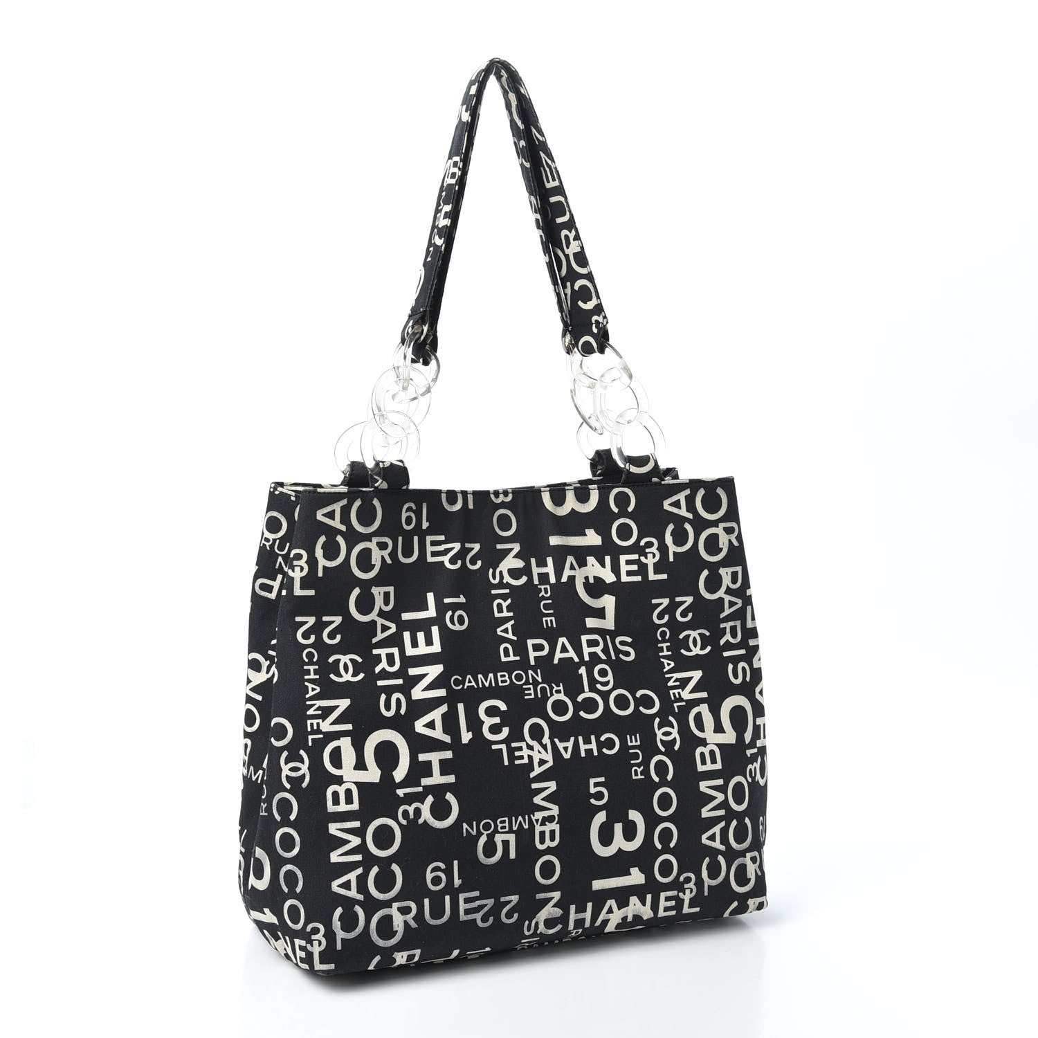 Chanel Canvas 31 Rue Cambon Beach Tote Black 2 of 11
