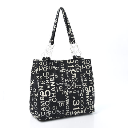 Chanel Canvas 31 Rue Cambon Beach Tote Black 2 of 11
