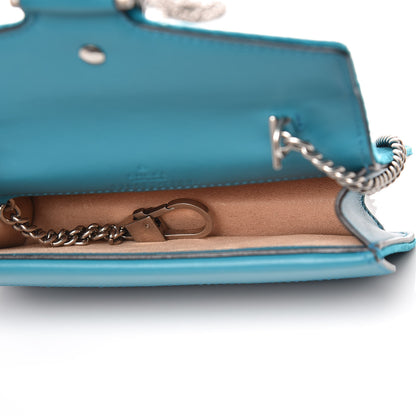 Gucci Velvet Super Mini Dionysus Shoulder Bag Pavone Cyan 5 of 9