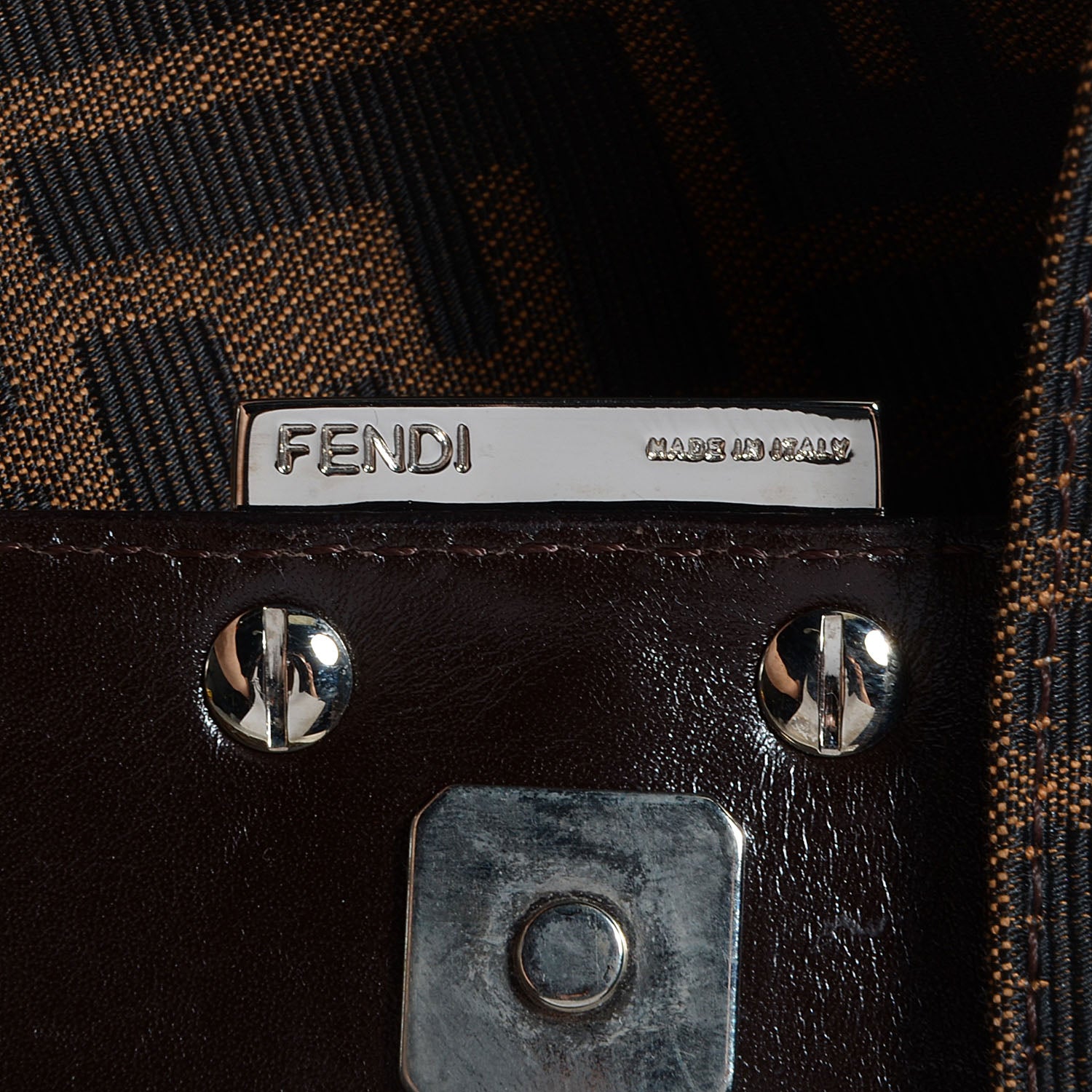 Fendi Zucca Mama Baguette Tobacco 10 of 10