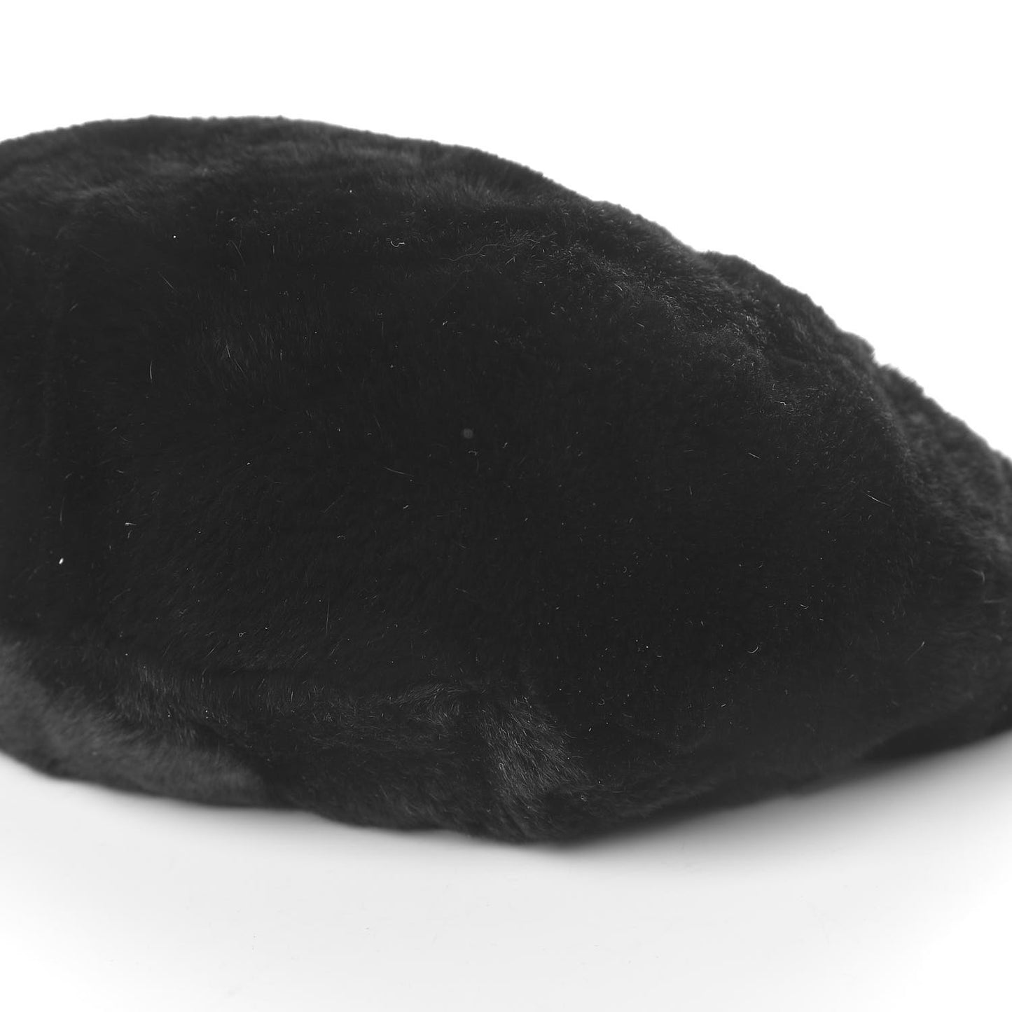 Lapin Rabbit Fur Shoulder Bag Black