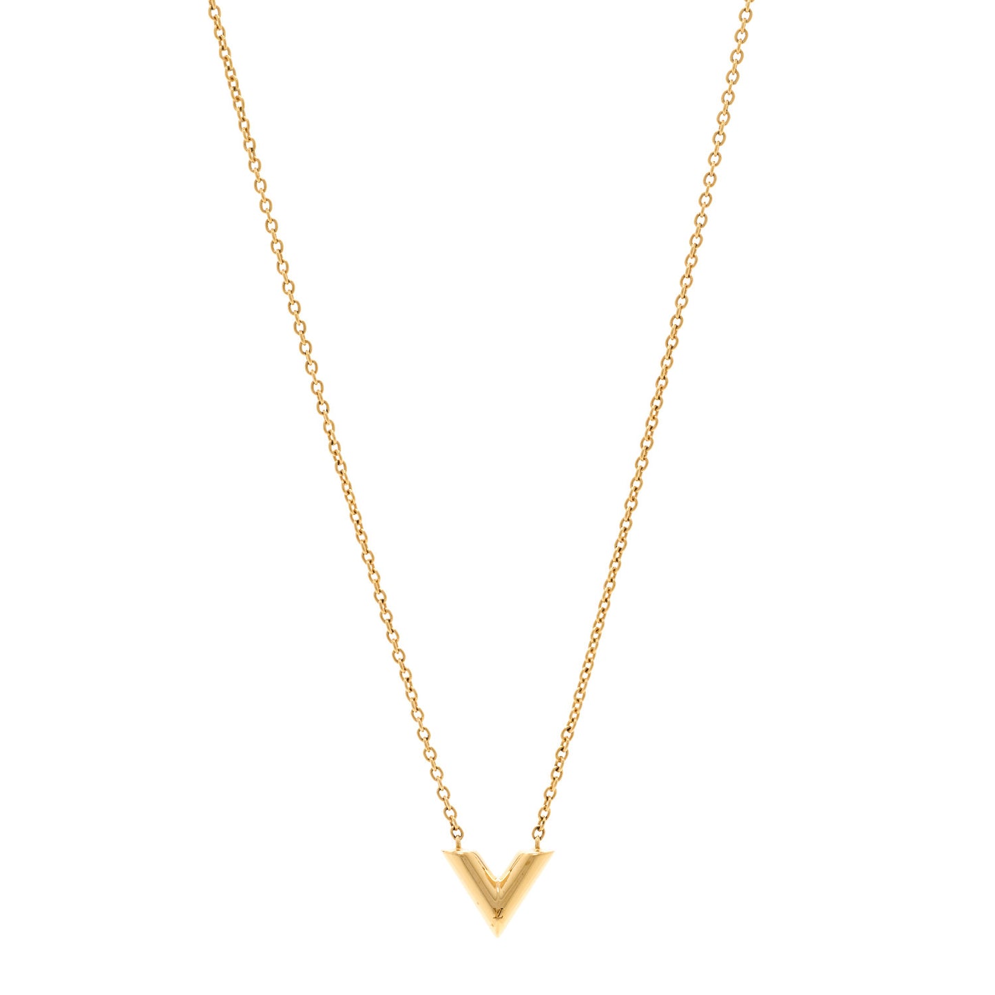 Essential V Necklace Rose Gold