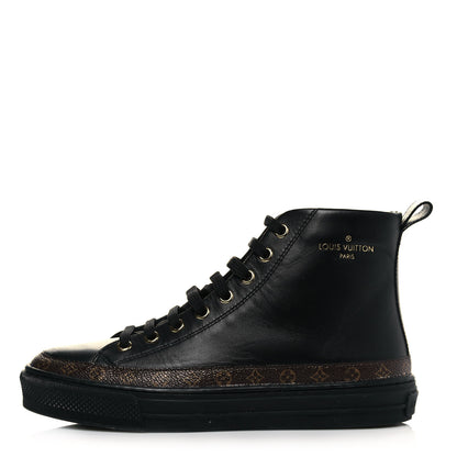 Louis Vuitton Monogram Stellar Sneaker Boots 35 Black 1 of 6
