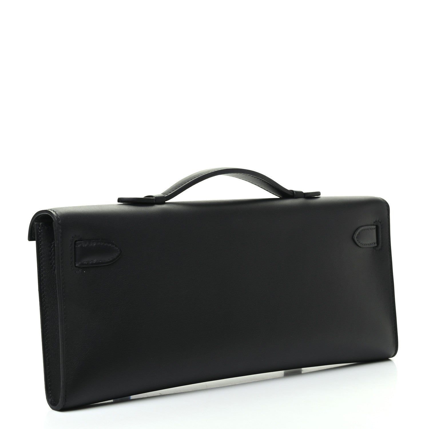 Hermes Swift Kelly Cut Clutch Pochette Black 3 of 8
