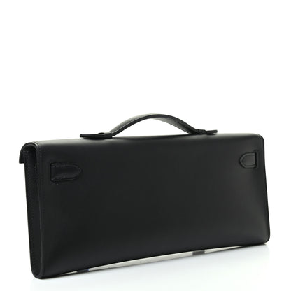 Hermes Swift Kelly Cut Clutch Pochette Black 3 of 8