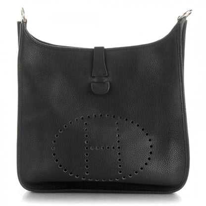 Hermes Taurillon Clemence Evelyne GM Black 1 of 7
