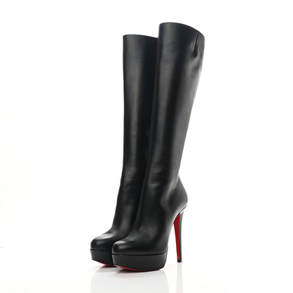 Christian Louboutin Calfskin Bianca Botta 140 Knee Boots 35 Black 3 of 6