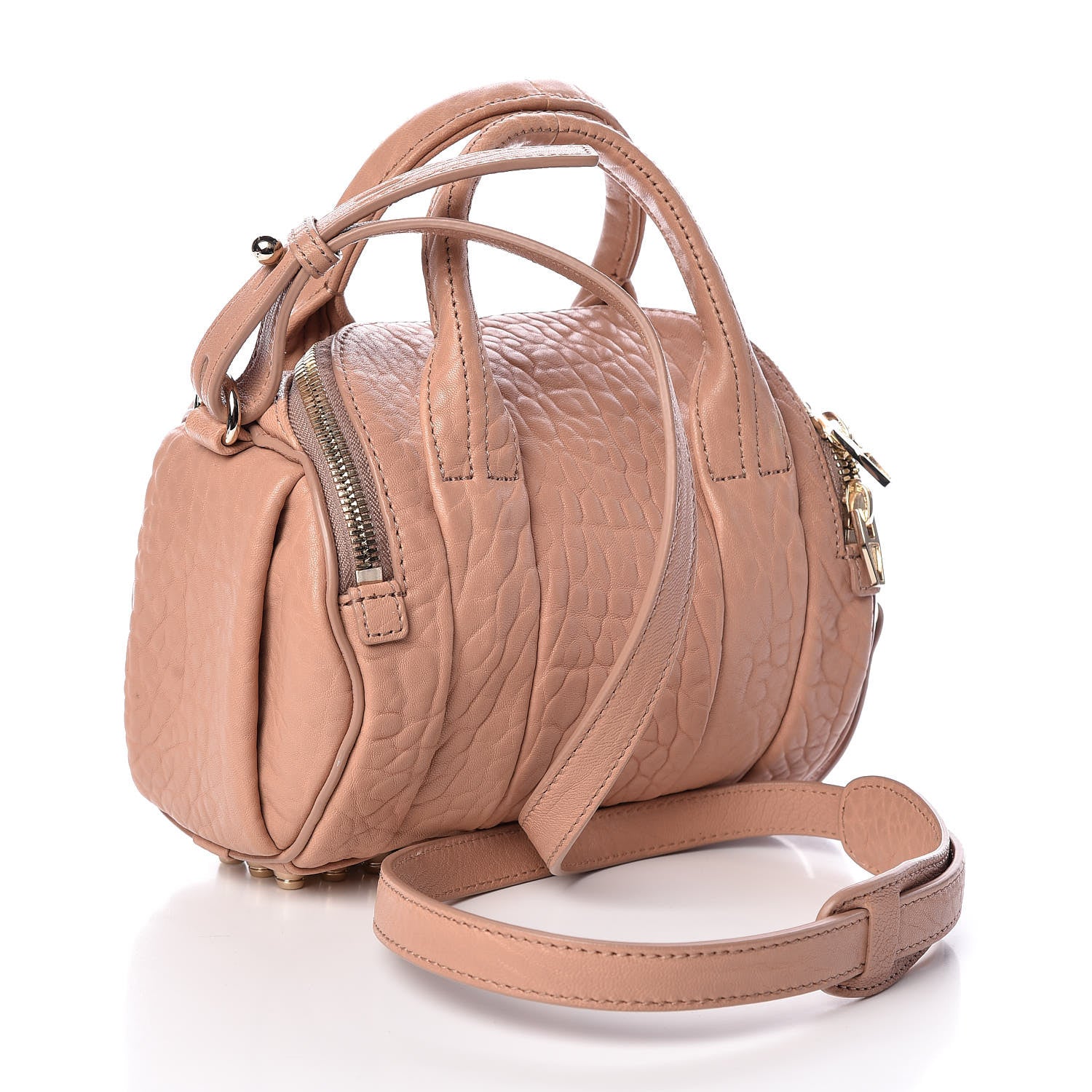 Alexander Wang Pebbled Lambskin Mini Rockie Blush Pale Gold Hardware 3 of 8
