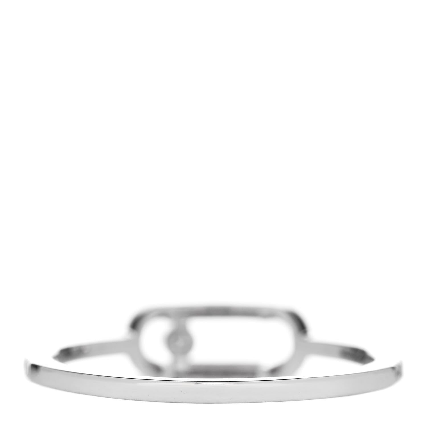 Messika 18K White Gold Diamond Move Uno Pave Ring 53 6.5 3 of 7