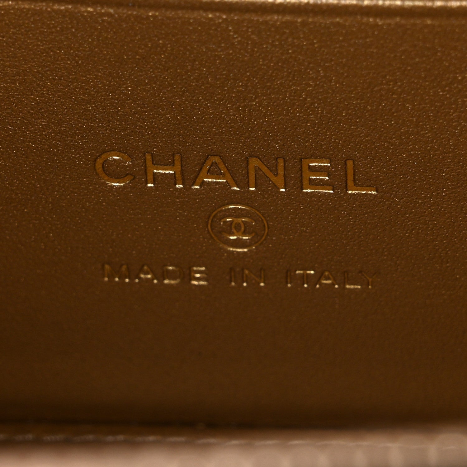 Chanel Lambskin Quilted Pearl Crush Small Vanity Case With Chain Beige 6 of 11