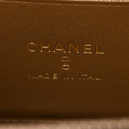 Chanel Lambskin Quilted Pearl Crush Small Vanity Case With Chain Beige 6 of 11