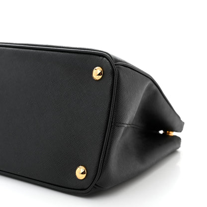 Prada Saffiano Medium Galleria Double Zip Tote Black 10 of 10
