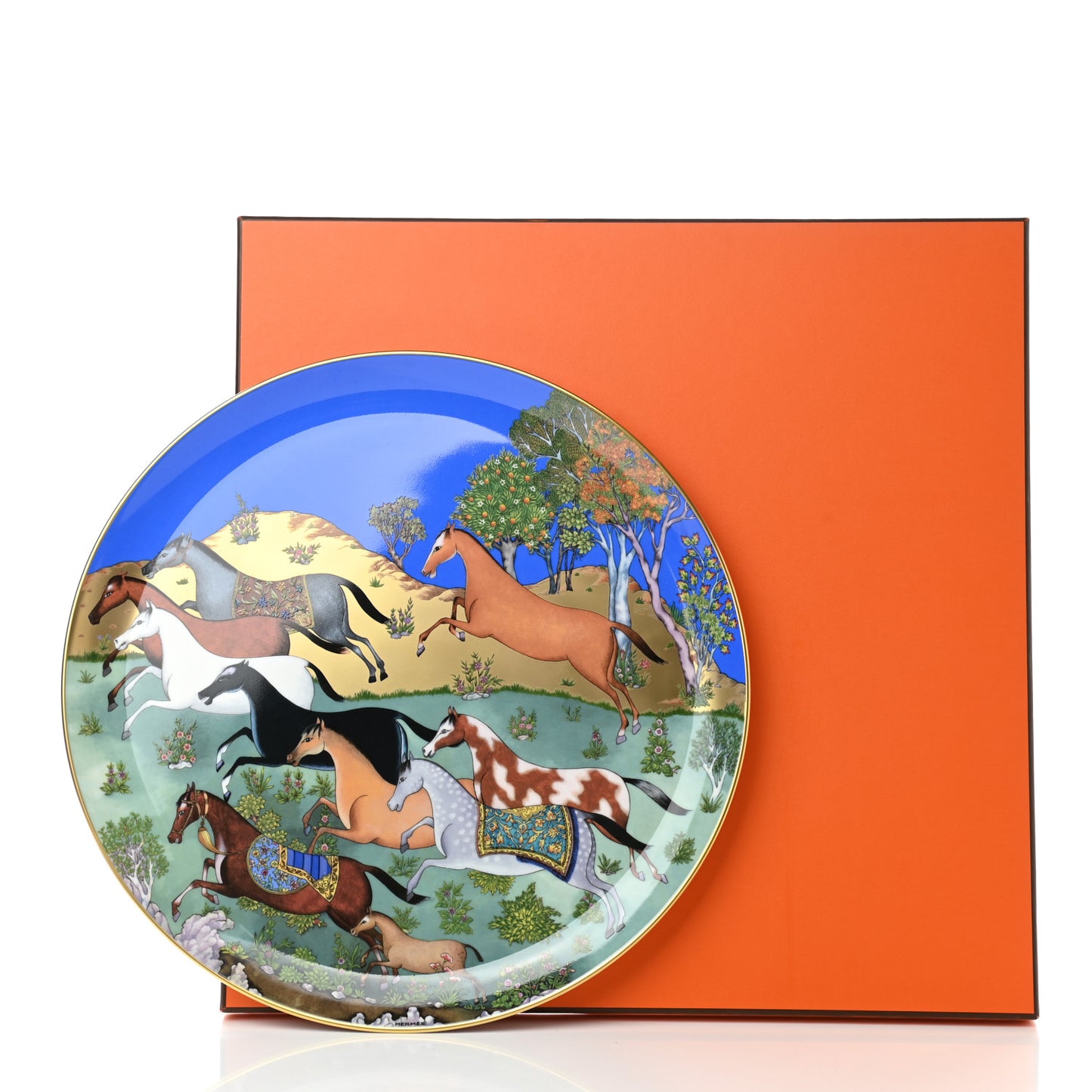 Porcelain Cheval D'Orient Tart Platter