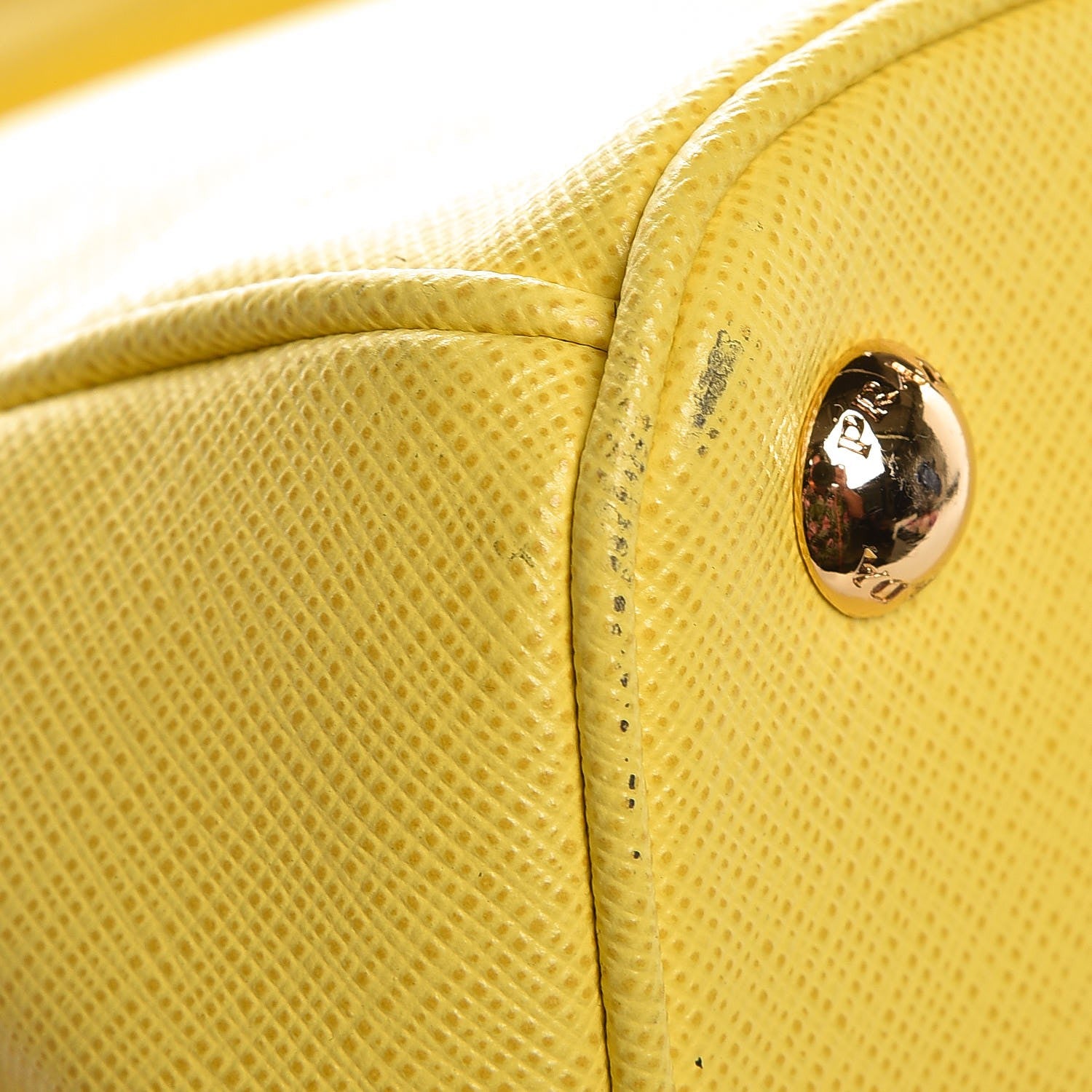 Prada Saffiano Large Galleria Double Zip Tote Girasole 12 of 18