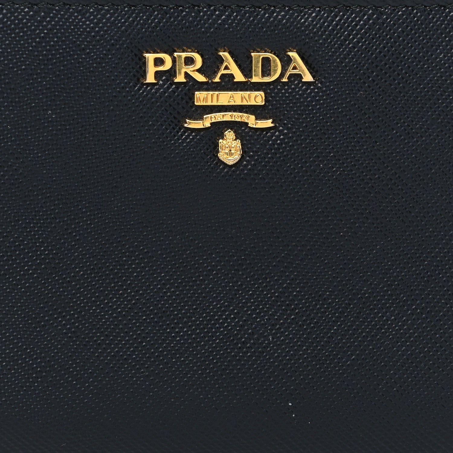 Prada Saffiano Metal Compact Wallet Black 8 of 8