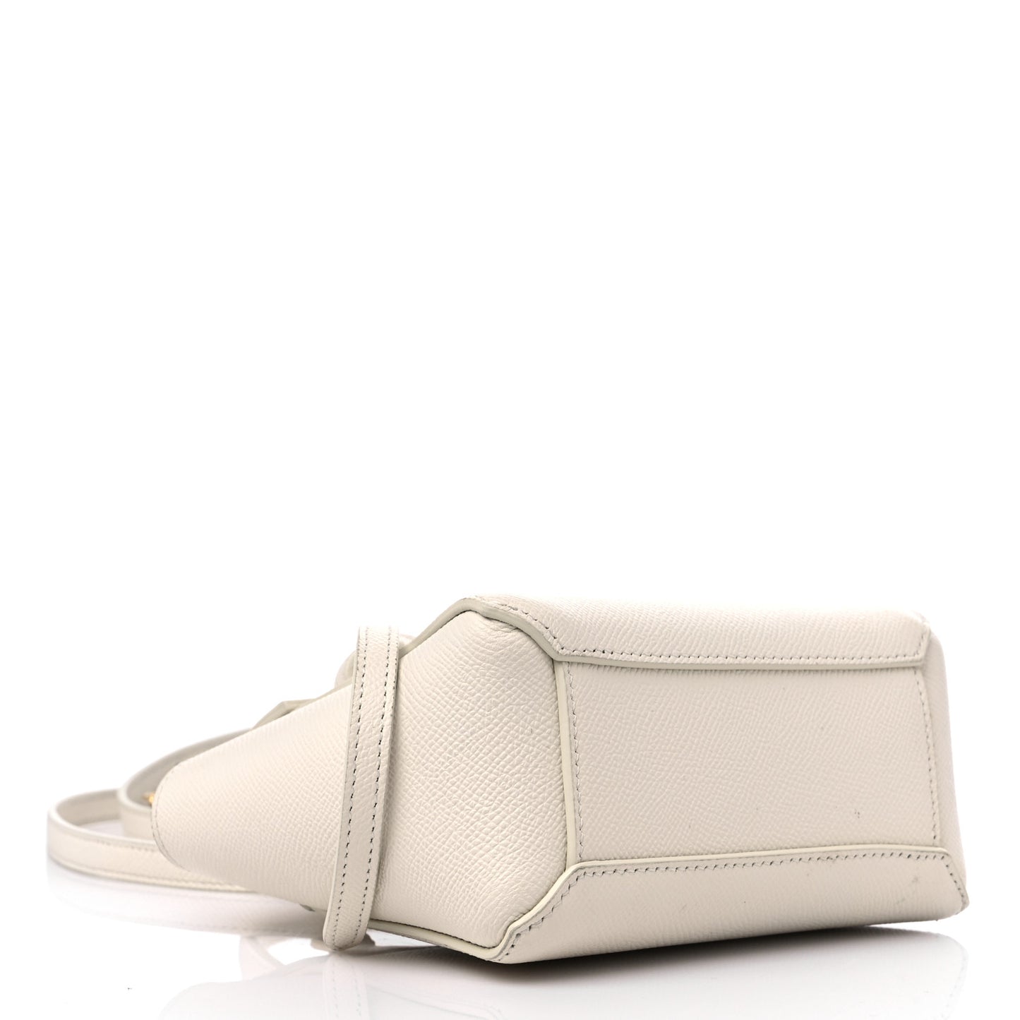 Grained Calfskin Pico Belt Bag Rice