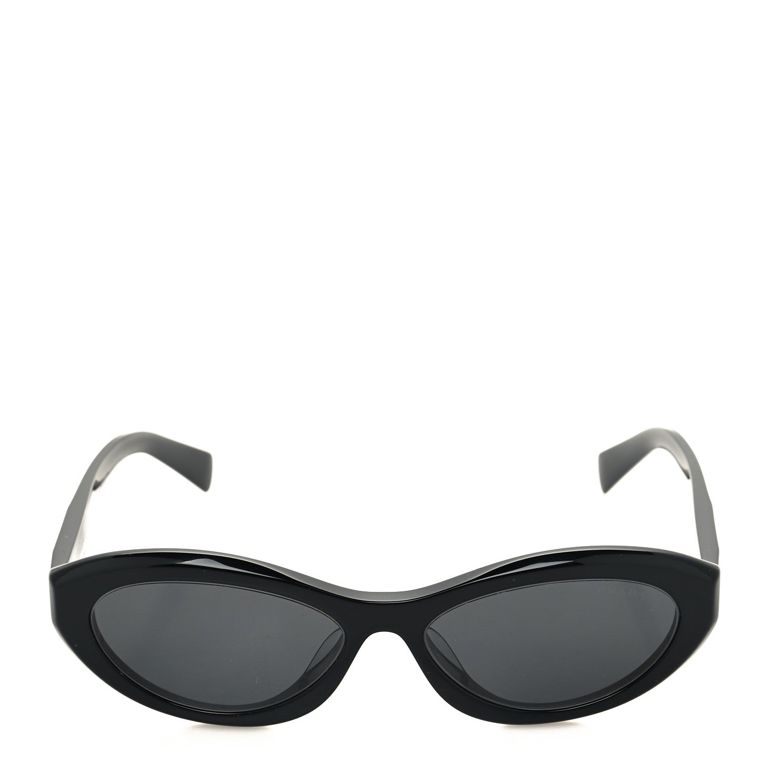 Prada Acetate Oval Sunglasses SPR 26Z Black 2 of 7